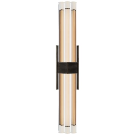 Visual Comfort Fascio 24" LED Sconce with Crystal by Lauren Rottet Bronze