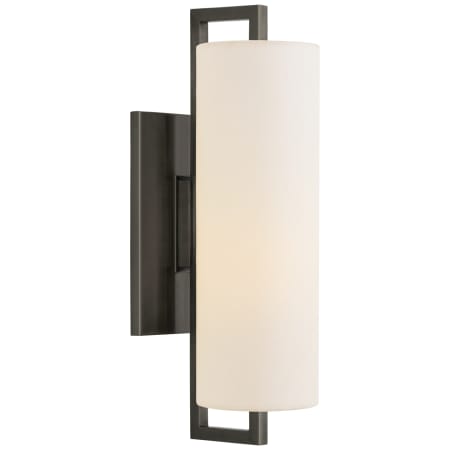 Visual Comfort Bowen 16" Medium Sconce with Linen Shade by Ian K. Fowler Bronze