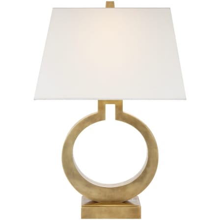 Visual Comfort Ring Form Large Table Lamp Antique Burnished Brass