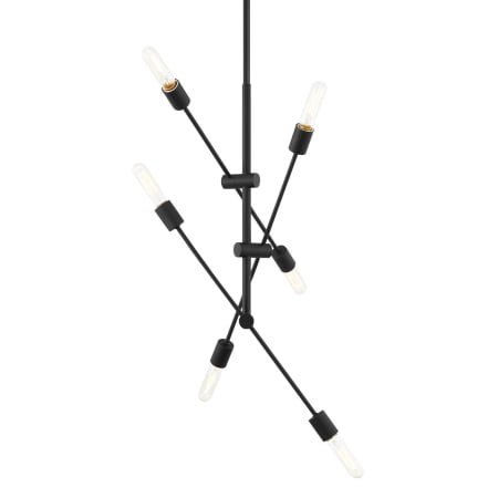 Visual Comfort Axis 6 Light 35" Wide Abstract Sputnik Chandelier Midnight Black