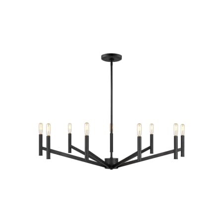 Visual Comfort Vector 9 Light 36" Wide Chandelier Midnight Black