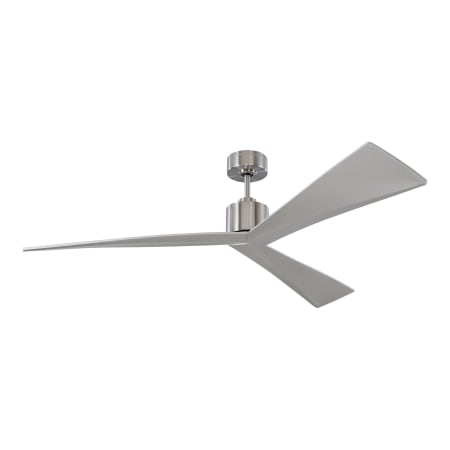 Visual Comfort Adler 60" 3 Blade Indoor Ceiling Fan Brushed Steel