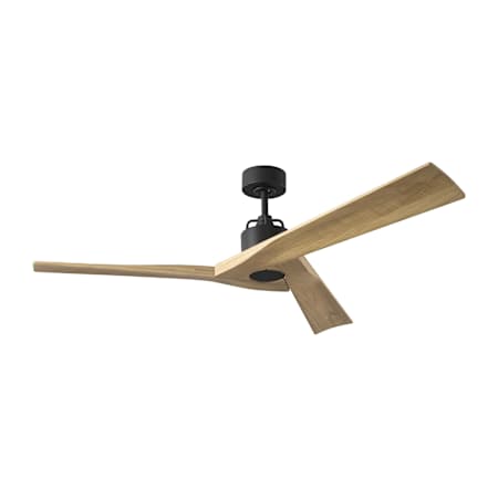 Visual Comfort Alma 52" 3 Blade Indoor Ceiling Fan Midnight Black / Natural Honey