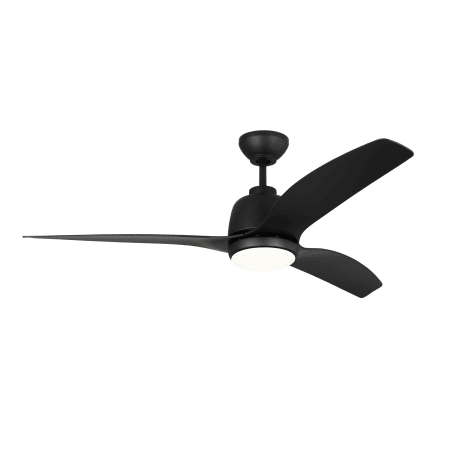 Visual Comfort Avila Coastal 54" 3 Blade Outdoor LED Ceiling Fan Midnight Black