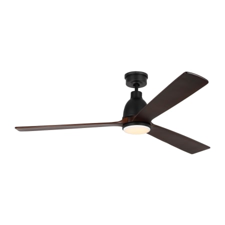 Visual Comfort Bryden 60" 3 Blade Smart LED Indoor Ceiling Fan with Remote Control Midnight Black