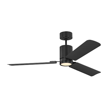 Visual Comfort Cleancut 54" 3 Blade Indoor LED Ceiling Fan Midnight Black