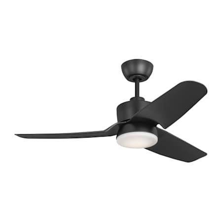 Visual Comfort Colgin 44" 3 Blade Indoor LED Ceiling Fan Midnight Black