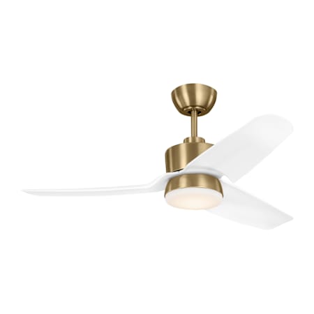 Visual Comfort Colgin 44" 3 Blade Indoor LED Ceiling Fan Satin Brass