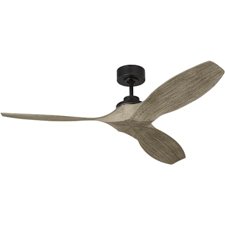 Visual Comfort Collins Smart 52" 3 Blade Smart Indoor / Outdoor Ceiling Fan with Remote Control Included Aged Pewter
