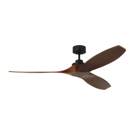 Visual Comfort Collins Smart 60" 3 Blade Smart Indoor Ceiling Fan with Remote Control Midnight Black