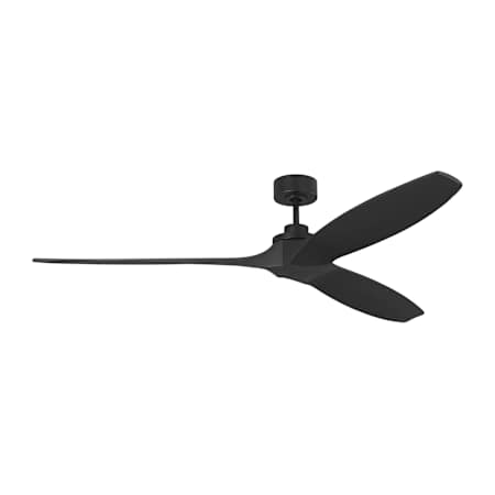 Visual Comfort Collins 70" 3 Blade Indoor Ceiling Fan Midnight Black