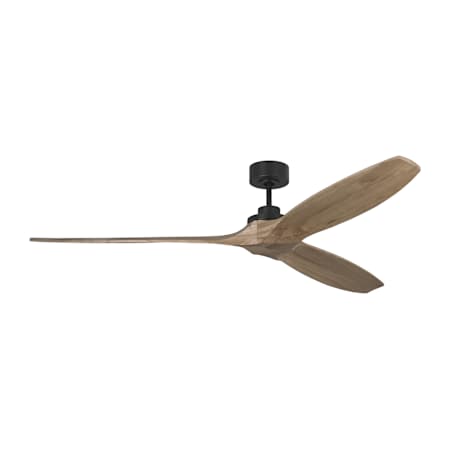 Visual Comfort Collins 70" 3 Blade Indoor Ceiling Fan Midnight Black / Natural Honey
