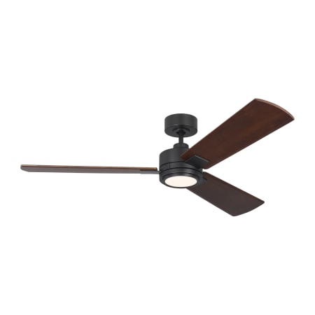Visual Comfort Harris 56" 3 Blade Indoor Smart LED Ceiling Fan with Remote Included Midnight Black