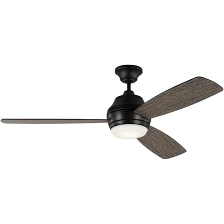 Visual Comfort Ikon 52" 3 Blade LED Indoor / Outdoor Ceiling Fan with Remote Control Included Aged Pewter