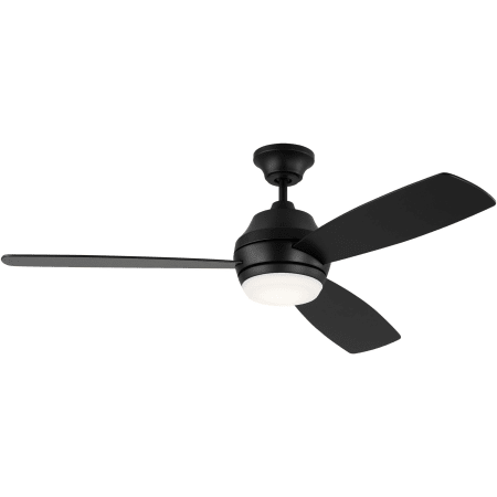 Visual Comfort Ikon 52" 3 Blade Indoor LED Ceiling Fan Midnight Black