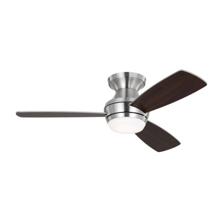 Visual Comfort Ikon 44 Hugger LED 44" 3 Blade Indoor LED Ceiling Fan Brushed Steel