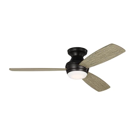 Visual Comfort Ikon 52 Hugger LED 52" 3 Blade LED Indoor Ceiling Fan with Remote Control Included Aged Pewter
