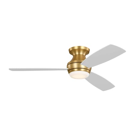 Visual Comfort Ikon 52 Hugger LED 52" 3 Blade Indoor LED Ceiling Fan Burnished Brass