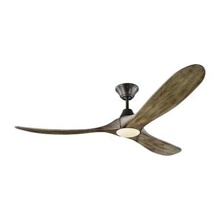 Visual Comfort Maverick LED 60" 3 Blade LED Indoor / Outdoor Ceiling Fan with Remote Control Included Aged Pewter