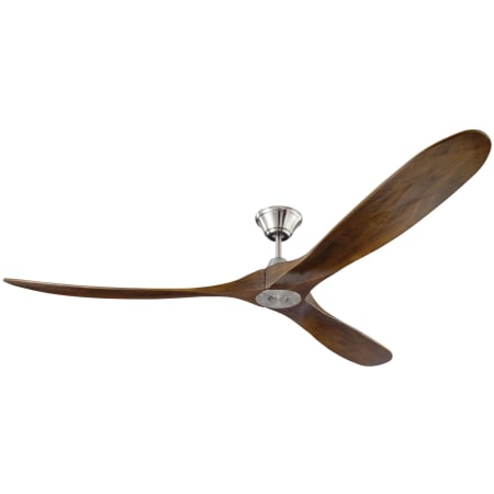 Visual Comfort Maverick Max 70" 3 Blade Indoor Ceiling Fan with Fan Blades and Remote Control Brushed Steel