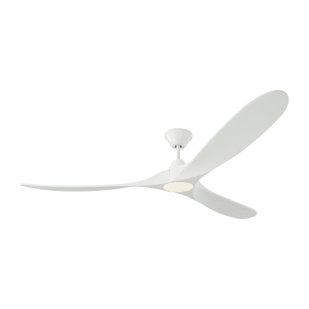 Visual Comfort Maverick Max LED 70" 3 Blade Indoor DC Motor Ceiling Fan - Remote Control and LED Light Kit Included Matte White