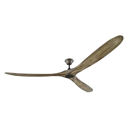 Visual Comfort Maverick Super Max 88" 3 Blade Indoor / Outdoor Ceiling Fan with Remote Control Included Aged Pewter