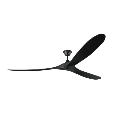 Visual Comfort Maverick Super Max 88" 3 Blade Indoor / Outdoor DC Ceiling Fan with Fan Blades and Remote Control Matte Black / Black