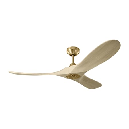 Visual Comfort Maverick Smart 52" 3 Blade Smart Indoor / Outdoor Ceiling Fan with Remote Control Included Burnished Brass