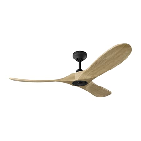 Visual Comfort Maverick Smart 52" 3 Blade Smart Indoor / Outdoor Ceiling Fan with Remote Control Included Midnight Black