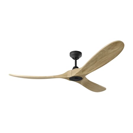 Visual Comfort Maverick Smart 60" 3 Blade Smart Indoor / Outdoor Ceiling Fan with Remote Control Included Midnight Black