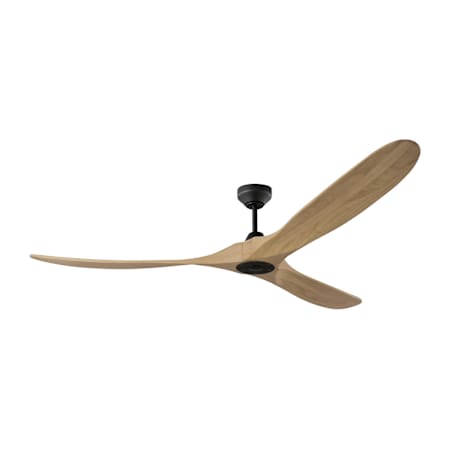 Visual Comfort Maverick 70" 3 Blade Indoor Ceiling Fan Midnight Black / Natural Honey