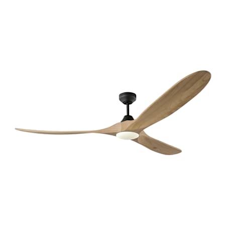 Visual Comfort Paddle 70" 3 Blade Indoor LED Ceiling Fan Midnight Black / Natural Honey