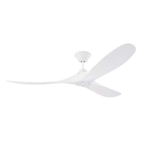 Visual Comfort Maverick Coastal 60 60" 3 Blade Outdoor Ceiling Fan with Remote Control Included Matte White