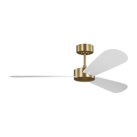 Visual Comfort Paddle 52" 3 Blade Indoor Ceiling Fan Burnished Brass