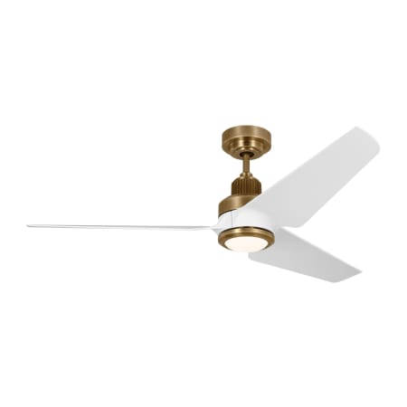 Visual Comfort Ruhimann 52" 3 Blade Smart LED Indoor Ceiling Fan with Remote Control Hand Rubbed Brass