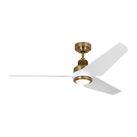 Visual Comfort Ruhlmann Smart 52 LED 52" 3 Blade Smart LED Indoor / Outdoor Ceiling Fan with Remote Control Included Hand Rubbed Brass