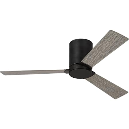 Visual Comfort Rozzen 52 Hugger 52" 3 Blade Indoor / Outdoor Ceiling Fan with Remote Control Included Aged Pewter