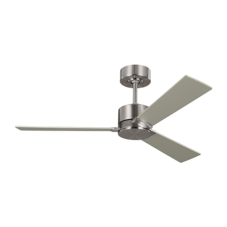 Visual Comfort Rozzen 44" 3 Blade Indoor Ceiling Fan Brushed Steel