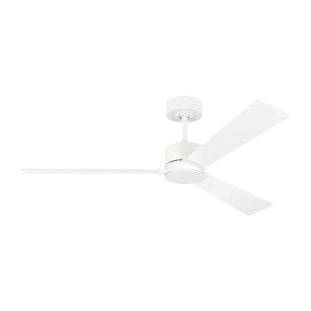 Visual Comfort Rozzen 52" 3 Blade Indoor Ceiling Fan with Remote Control Matte White