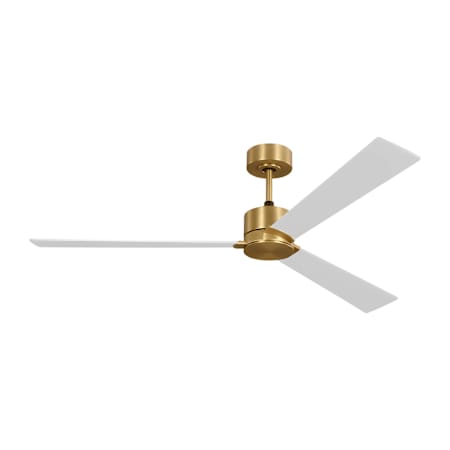 Visual Comfort Rozzen Smart 60" 3 Blade Indoor Smart Ceiling Fan Burnished Brass