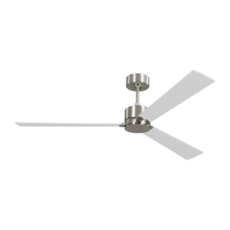Visual Comfort Rozzen Smart 60" 3 Blade Indoor Smart Ceiling Fan Brushed Steel