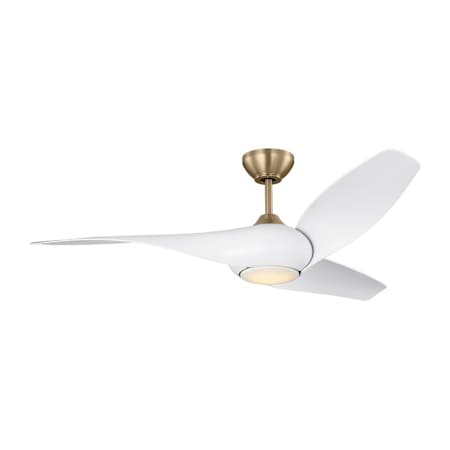 Visual Comfort Topan 52" 3 Blade Indoor LED Ceiling Fan Burnished Brass