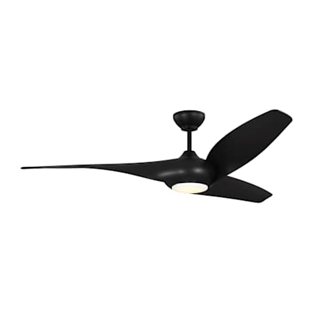 Visual Comfort Touro 60" 3 Blade Indoor LED Ceiling Fan Midnight Black