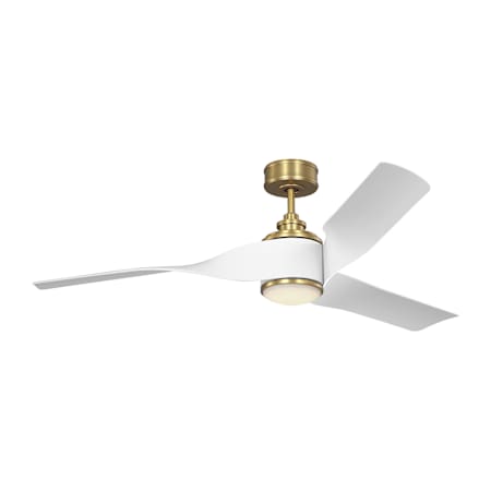 Visual Comfort Touro 60" 3 Blade Indoor LED Ceiling Fan Burnished Brass