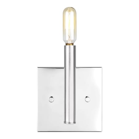 Visual Comfort Vector 9" Tall Bathroom Sconce Chrome