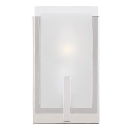 Visual Comfort Syll 9" Tall Bathroom Sconce Chrome