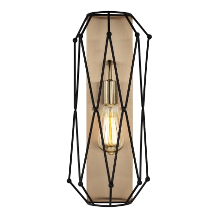 Visual Comfort Zarra 15" Tall Bathroom Sconce Satin Brass