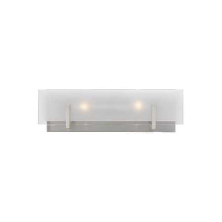 Visual Comfort Syll 2 Light 18" Wide LED Vanity Strip - Bulbs Included Brushed Nickel