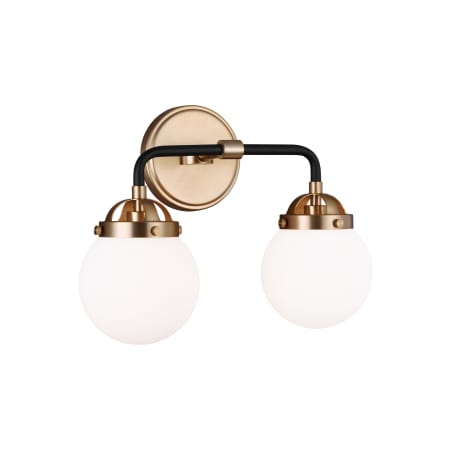 Visual Comfort Cafe 2 Light 14" Wide Bathroom Vanity Light Satin Bronze