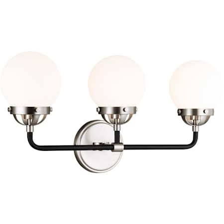 Visual Comfort Cafe 3 Light 22" Wide LED Bathroom Vanity Light Brushed Nickel